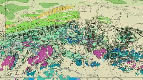 Geologic Map of Alaska in Alaska, drawn over satellite imagery