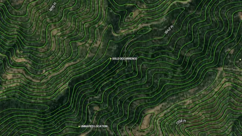 Contours in the Detector Maps app, Alaska