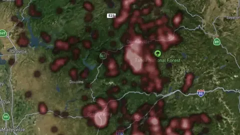 Lode Gold Heatmap in the Detector Maps app, Alabama