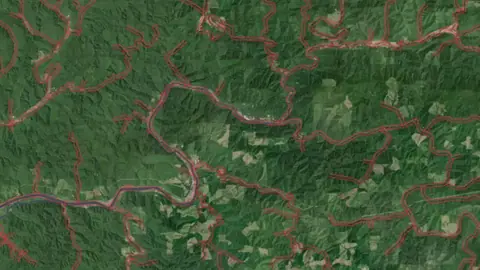 Critical Habitat Areas in Arizona, drawn over satellite imagery