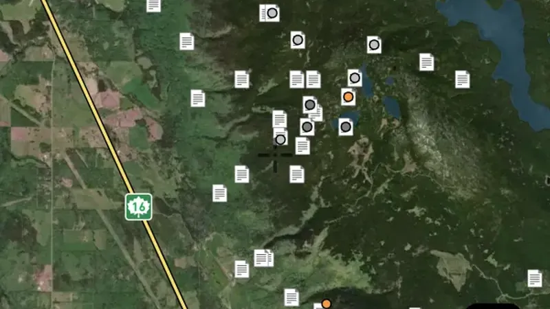 ARIS Reports in the Detector Maps app, British Columbia