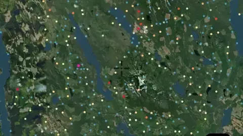 Till Geochemistry (ARSSG) in the Detector Maps app, British Columbia