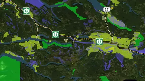 BC Parks & Protected Areas in the Detector Maps app, British Columbia