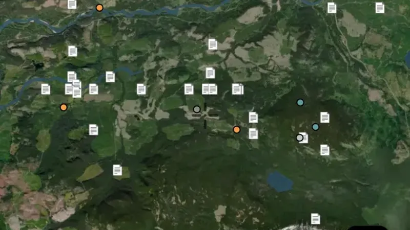 Property File Reports in the Detector Maps app, British Columbia