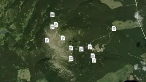 Prospector Reports in the Detector Maps app, British Columbia