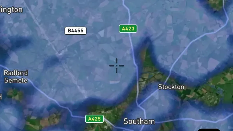 Medieval Finds Heatmap in the Detector Maps app, England