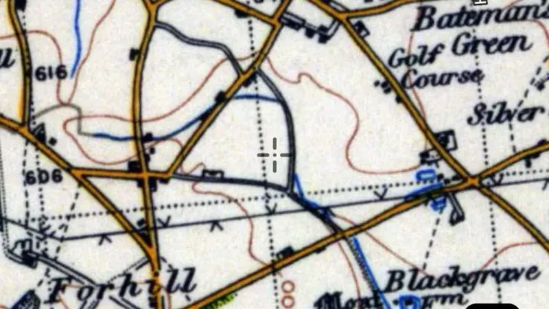 OS Historical 1919-1947 in the Detector Maps app, England