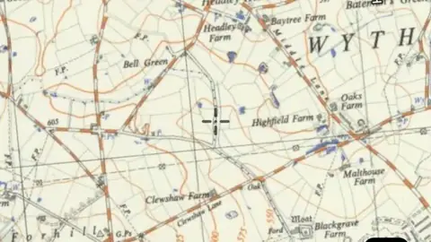 UK Ordnance Survey OSGB 1:25k (circa 1937) in the Detector Maps app, England
