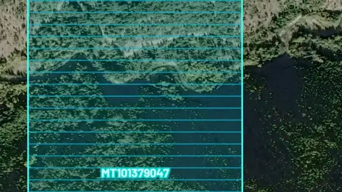 Active Tunnel Claims in Montana, drawn over satellite imagery
