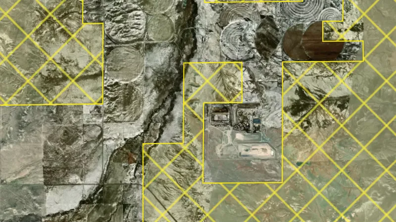 National Monument Areas in Montana, drawn over satellite imagery