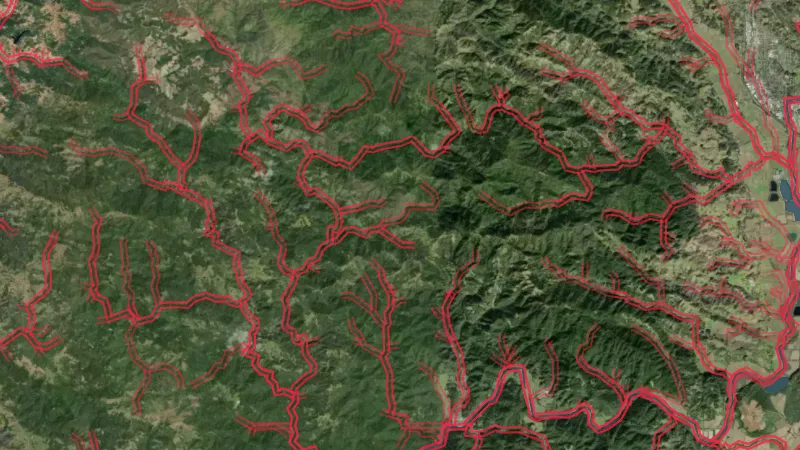 Critical Habitat Areas in New Mexico, drawn over satellite imagery
