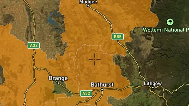 Fossicking Areas in the Detector Maps app, New South Wales