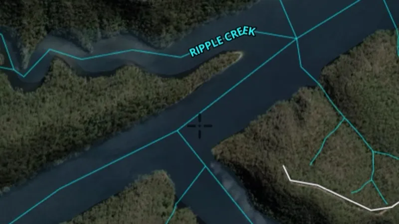 Watercourses in the Detector Maps app, New South Wales