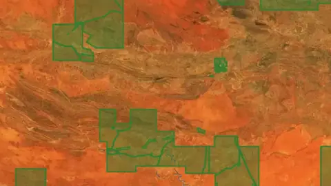 NT Determinations in New South Wales, drawn over satellite imagery
