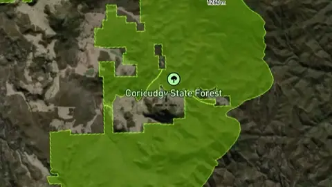 State Forests in the Detector Maps app, New South Wales