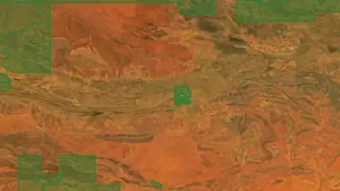 NT Determinations in Northern Territory, drawn over satellite imagery