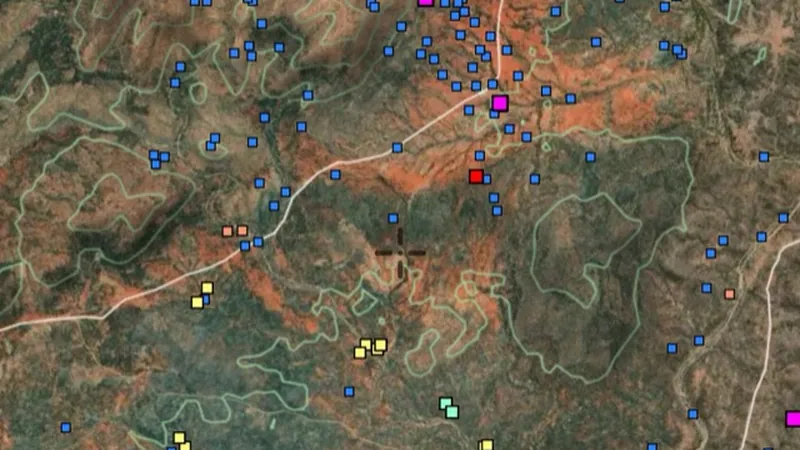 Streams in the Detector Maps app, Northern Territory