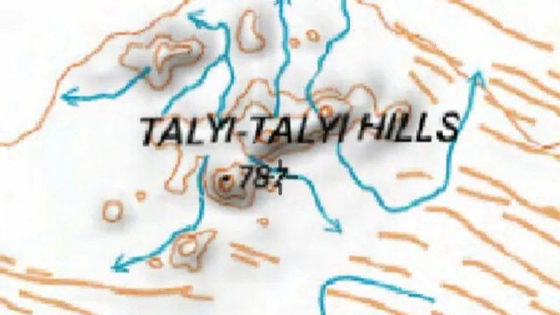 Topography in the Detector Maps app, Northern Territory