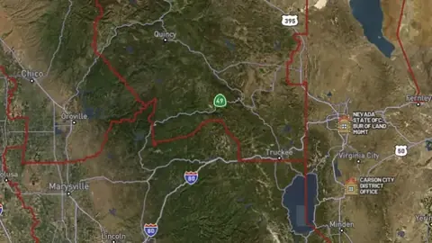 BLM Administrative Units in the Detector Maps app, Nevada