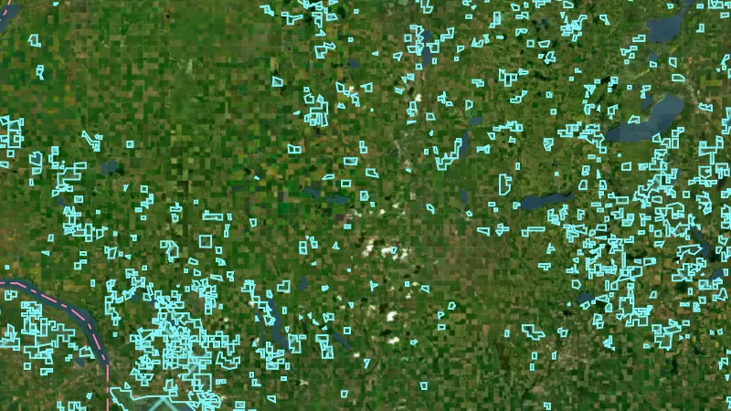 Fish & Wildlife Areas in Nevada, drawn over satellite imagery