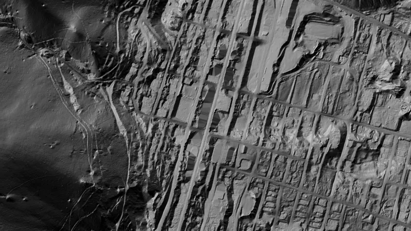 Terrain+™ Analysis in Nevada, drawn over satellite imagery