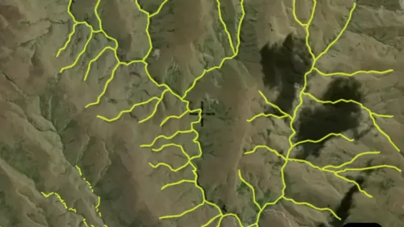 Active Gold Mining Permits in the Detector Maps app, New Zealand