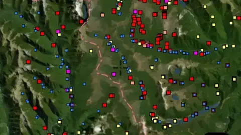 Stream Sediments in the Detector Maps app, New Zealand