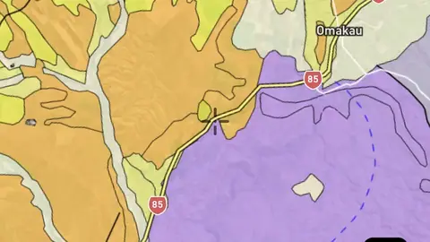 Geology 250k in the Detector Maps app, New Zealand