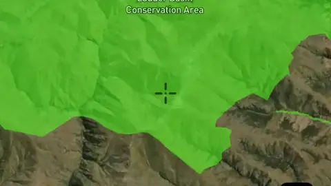 DOC Conservation Areas in the Detector Maps app, New Zealand