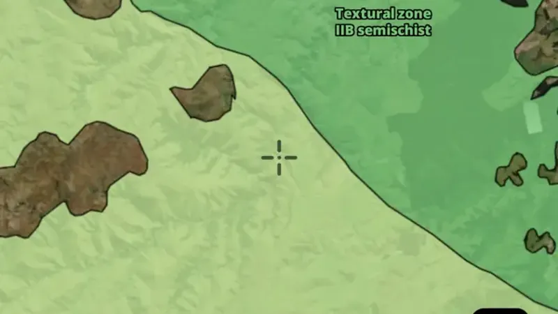 Textural Zones in the Detector Maps app, New Zealand