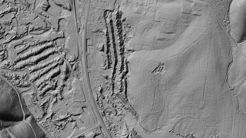Terrain+™ Analysis in Oregon, drawn over satellite imagery