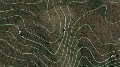 Contours in the Detector Maps app, Queensland
