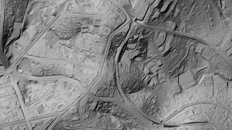 Terrain+™ Analysis in Queensland, drawn over satellite imagery