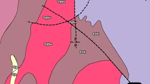 100k Detailed Surface Geology in the Detector Maps app, Queensland