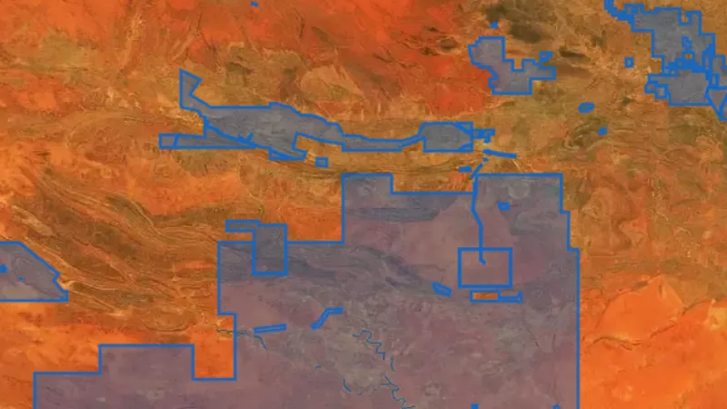 ILUA in South Australia, drawn over satellite imagery