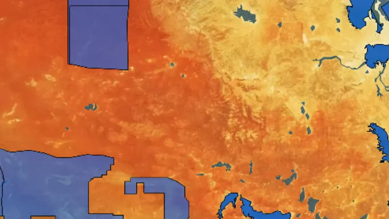 Parks - Restricted Mining or Exploration in South Australia, drawn over satellite imagery