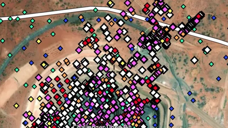 Max Downhole Gold in the Detector Maps app, South Australia