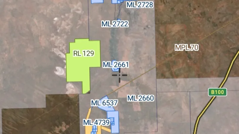 Mineral Leases in the Detector Maps app, South Australia