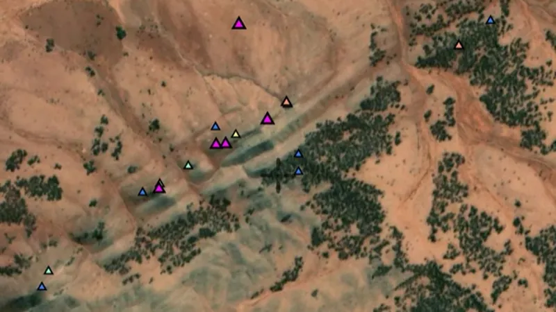 Rock Chips in the Detector Maps app, South Australia