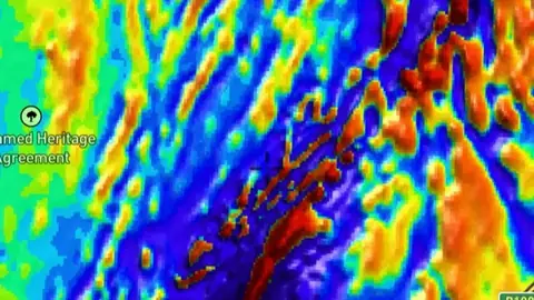 Total Magnetic Intensity (RTP 1VD) in the Detector Maps app, South Australia
