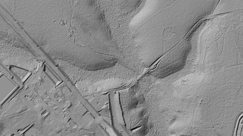 Terrain+™ Analysis in South Carolina, drawn over satellite imagery