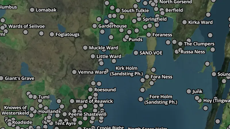Other in Scotland, drawn over satellite imagery