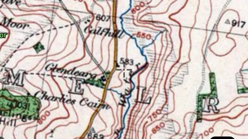 OS Historical 1919-1947 in the Detector Maps app, Scotland