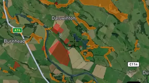 Scheduled Monuments in the Detector Maps app, Scotland