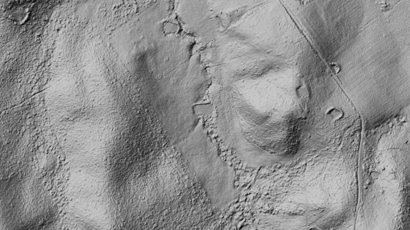 Terrain+™ Analysis in Tasmania, drawn over satellite imagery