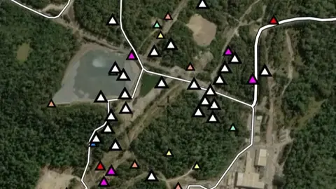 Rock Chips in the Detector Maps app, Tasmania