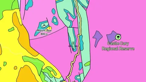 250K Geology in the Detector Maps app, Tasmania