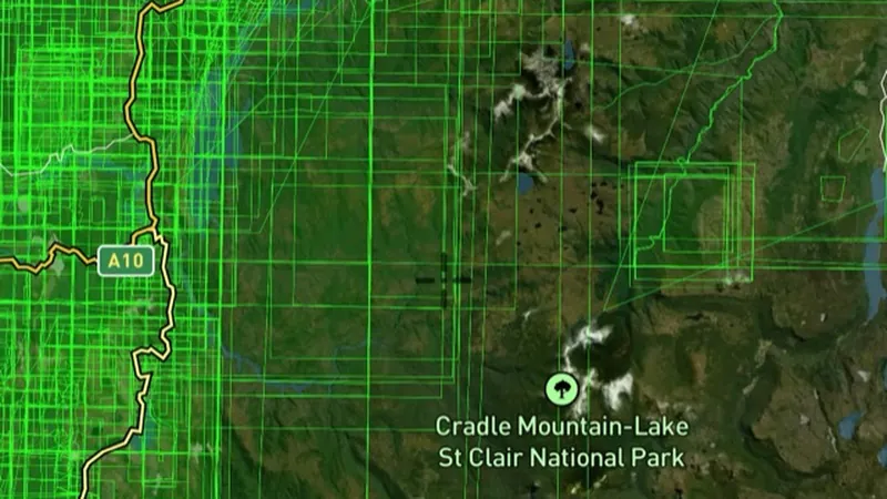 Exploration Reports in the Detector Maps app, Tasmania