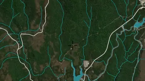Waterways in the Detector Maps app, Tasmania