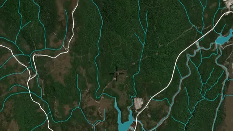 Waterways in the Detector Maps app, Tasmania